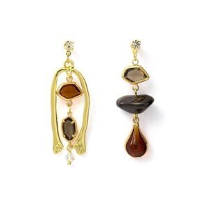 Crystal drop earrings N772